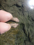 The water's very warm & Kaki felt soooo good!!!
