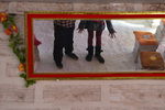 The mirror in the dining common room!