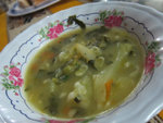 Dinner~ vegetable soups again!