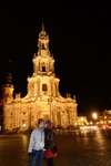 Dresden Cathedral~ It really looks 'wow' at night with the spotlight!