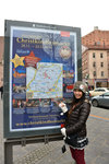 The map showing the main attractions in Nuremberg
