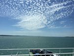 10/7 Took the ferry to the Isle of Wight under such beautiful sky!天氣好就坐輪船出海啦!