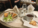 Our afternoon tea~ very very heavy chocolate drink.