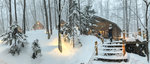 romantic snow villages with heavy snow!