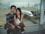 A1a香港機場與飛機合照