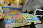 spongebob table mat