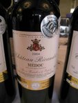 Chateau Ricaudet 2004

APPELLATION : Medoc

GRAPE: 47% Merlot, 40% Cabernet Sauvignon, 5% Petit Verdot

REMARKS : Nice nose with good fruits. On the palate it is full and round with good tannin structure.