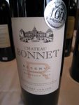 Chateau Bonnet 2003

APPELLATION : Bordeaux 

GRAPE : 50% Cabernet Sauvignon . 50% Merlot 

REMARKS :Fruity on nose, medium bodied, soft tannin with a good length.