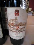 Chateau Tour de Pressac 2003

APPELLATION : Saint-Emillon Grand Cru

GRAPE : 70% Merlot, 20% Cabernet Franc, 7% Cabernet Sauvignon, 2% Carmenere, 1 % Pressac

REMARKS : Nose with with ripe black berries and dry plum, Strong and velvety tannin with a long finish.