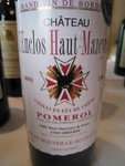 Chateau L'Enclos Haut-Mazeyres

APPELLATION : Pomerol

GRAPE : 70% Merlot , 25% Cabernet Sauvignon, 5% Pressac

REMARKS :Perfumed nose with sweet fruit and hint of chocolate. A ready to drink wine with lots of flavours.