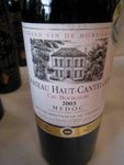 Chateau Haut-Canteloup 

APPELLATION : Medoc

GRAPE : 60% Cabernet Sauvignon, 36% Merlot, 4% Malbec

REMARKS :Nose fruits with sweet attack, a well-balanced wine with good length.