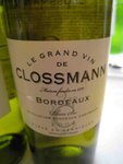 Le Grand Vin De Clossmann 2004

APPELLATION : Bordeaux

GRAPE : 60% Sauvignon Blanc, 40% Semillon

REMARKS : Powerful nose of exotic fruits and minerals. Well-balanced and very fruity. Charming and creamy finish.