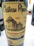 Chateau Pipeau 2002

APPELLATION : Saint-Emillon Grand Cru

GRAPE : 80% Merlot, 10% Cabernet Sauvignon, 10% Cabernet Franc

REMARKS : Attractive aroma with ripe red fruits and pepper. Layers of fruits and tannin on palate. A well-balanced wine.