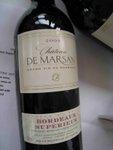 Chateau de Marsan 2005

APPELLATION : Bordeaux Superieur

GRAPE : 50% Cabernet Sauvignon, 45% Merlot, 5% Cabernet Franc

REMARKS :Nice fresh fruits, balanced acidity and tannin with wonderful finish.