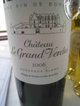 Chateau Le Grand Verdus

APPELLATION: Bordeaux Blanc

GRAPE : 62% Sauvignon Blanc, 30% Semillon, 8% Muscadelle

REMARKS : Attractive nose of gooseberry. The wine is balanced with nice acidity and finish.