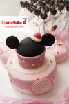 妹妹Jamie喜愛Minnie mouse和粉紅色，所以造出Minnie頭的造型