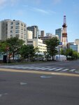 30082023_Samsung Smartphone Galaxy 10 Plus_25th round to Hokkaido_Sapporo Town Morning Scene_Television Tower00003