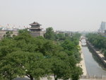 西安古城場外的護城河
