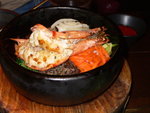 扒大蝦傳統石頭飯