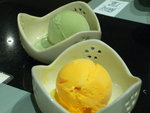 綠茶及芒果雪糕