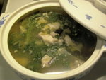 下火茶瓜皮蛋莞茜魚片湯