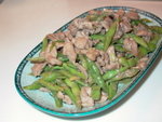 麵醬四季豆炒豬柳