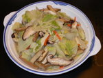 紹菜煮鮮菇豆腐乾