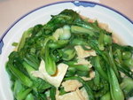 腐皮炒青菜