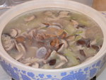 節瓜鮮菇蜆肉湯