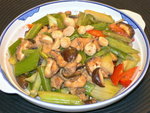 夏果西芹炒雞柳