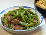 麵醬四季豆炒牛肉