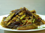 醬爆銀魚茄子