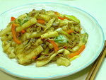 P1070994-京蔥鴨肉炒韓式年糕