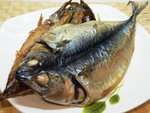 P1100456-烤好的鯖魚一夜干帶有咸鮮的味道來