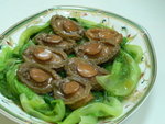 P1110514-鮑魚配唐生菜