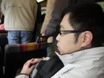 P1020765—今天是阿&#21195;&#32467;婚的大日子，兴仔与我在早上十一&#26102;正在金钟乘巴士到海洋公园出席他的婚礼