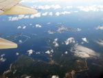 左上:喜靈洲,右上:長洲,下:大嶼山