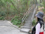 Choose the stair on the left if you want to go to Pak Mong Village