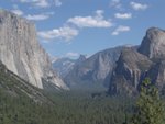 panorama of Yosemite Valley, from the east end of the Wawona Tunnel
