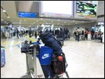 成田機場,
我們四人的行李