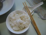 7月2日，我終於有白飯食啦!^^...:P其實是自己懶~但這裡的飯真是不錯耶!