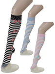 Black and Red Ribbon Socks-socks299-2