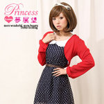 梦展望 &#38024;织短装小外套|800661/L/紅