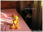 garfield on my bed