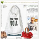 7421-時尚帶帽衛衣(白色)質料﹕健康棉 均碼 尺碼(均碼)：肩寛40CM 胸圍90CM 衣長60CM 袖長58CM $59