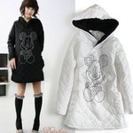 3431-夾棉白色米奇上衣　尺碼：肩寬40CM 胸圍98CM 衣長72CM 袖長56CM $79