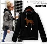 7449-42 - 加厚休閒衛衣（黑色）質料﹕磨毛衛衣（尺碼）：肩寬：40cm 胸圍：96cm 衣長：62cm 袖長：59cm