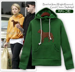 7449-42 - 加厚休閒衛衣（綠色）質料﹕磨毛衛衣（尺碼）：肩寬：40cm 胸圍：96cm 衣長：62cm 袖長：59cm