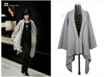 1187-韓版風衣外套 (灰) 質料﹕羅馬呢 尺碼：均碼
胸圍:85-120CM 袖長:60CM 肩寬:43CM 衣長:100CM 售﹕$96