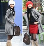 3394-羊毛絨大衣(灰色) 質料﹕羊毛絨 尺寸
S：胸圍90CM 衣長82CM 袖長57CM 
M：胸圍94CM 衣長84CM 袖長59CM 
L：胸圍98CM 衣長86CM 袖長61CM 售價﹕$108